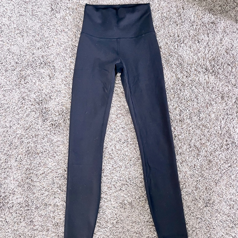 Black High Waisted Wonder Under Lululemon Leggings